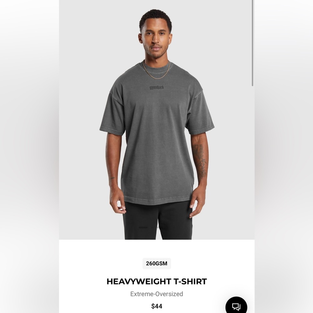 Gymshark Heavyweight T-Shirt - Black